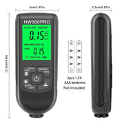 HW-300PRO Misuratore di spessore dello strato di vernice per rivestimento ad alta precisione Misuratore di pellicola di vernice antiscivolo, HW-300PRO Black, HW-300PRO White