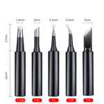 5-in-1 Universal 936 Stazione di saldatura Set di teste per saldatura a saldare, Black, Class A Black