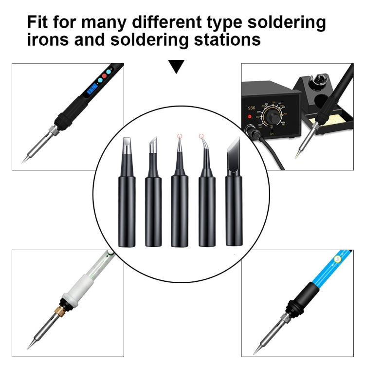 5-in-1 Universal 936 Stazione di saldatura Set di teste per saldatura a saldare, Black, Class A Black