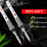 100W 220V Saldatore elettrico ad alta potenza per saldatore a temperatura regolabile Spina americana, 1pc, 2pcs Set 1, 2pcs Set 2, 4pcs Set