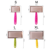 BG-W1347 Strumenti di pulizia del cane del pettine di massaggio di rimozione dei peli dell'animale domestico 3pcs, consegna casuale di colore, S, M, L, XL