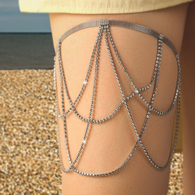 Catena per il corpo delle donne a catena della coscia a strati, SKU6472 Gold, SKU6473 Silver, SKU6263, SKU2556 Gold, SKU2555 White
