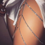 Catena per il corpo delle donne a catena della coscia a strati, SKU6472 Gold, SKU6473 Silver, SKU6263, SKU2556 Gold, SKU2555 White