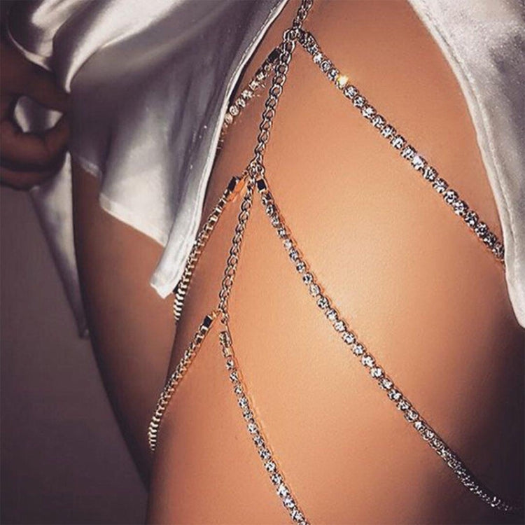Catena per il corpo delle donne a catena della coscia a strati, SKU6472 Gold, SKU6473 Silver, SKU6263, SKU2556 Gold, SKU2555 White