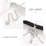 Catena per il corpo delle donne a catena della coscia a strati, SKU6472 Gold, SKU6473 Silver, SKU6263, SKU2556 Gold, SKU2555 White