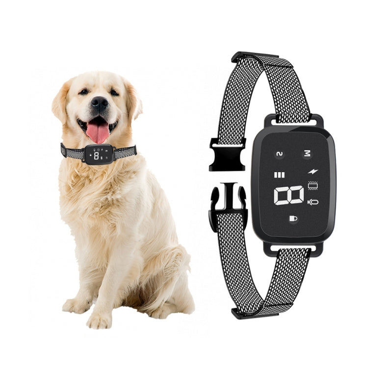 PT221 Collare elettrico automatico intelligente Touch Display digitale ricaricabile Addestratore di cani impermeabile Stop Barker, 3 Training Modes
