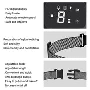 PT221 Collare elettrico automatico intelligente Touch Display digitale ricaricabile Addestratore di cani impermeabile Stop Barker, 3 Training Modes