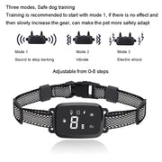 PT221 Collare elettrico automatico intelligente Touch Display digitale ricaricabile Addestratore di cani impermeabile Stop Barker, 3 Training Modes