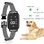 PT221 Collare elettrico automatico intelligente Touch Display digitale ricaricabile Addestratore di cani impermeabile Stop Barker, 3 Training Modes
