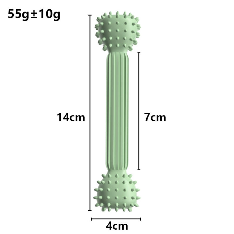 BG-5011 2 pz TPR Dentizione Stick Cane Giocattolo Bilanciere Forma Pet Masticare Denti Bastone di Pulizia