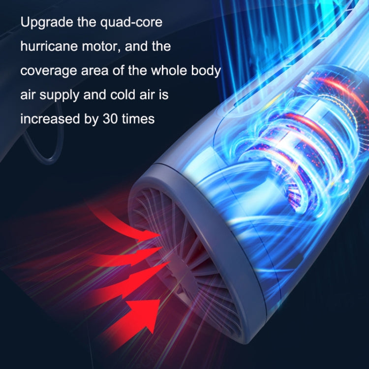 Ventilatore da collo Bluetooth con batteria 4000mAh