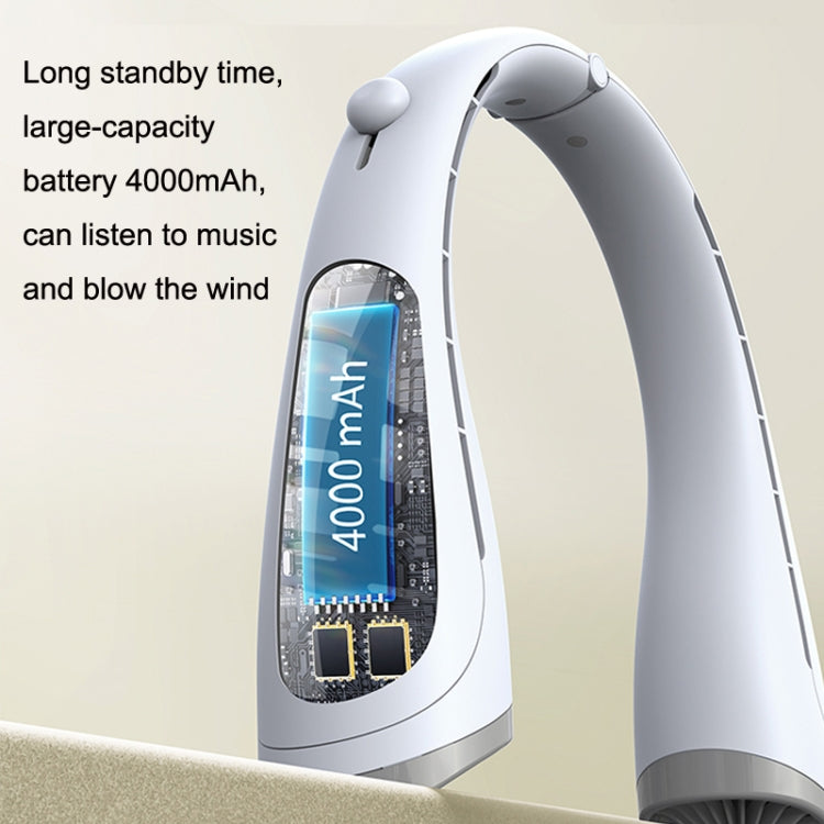 Ventilatore da collo Bluetooth con batteria 4000mAh