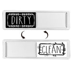 Magnete per lavastoviglie Clean Dirty Sign Magnete da frigorifero a doppia faccia, Silver-Blue Gray, Black-Blue Gray, Silver-Black and White, Black-Black and White, Silver- Cat Claw), Turkish, Black Cat Claw, Black Love, Silver Love, Silver Gray White ...
