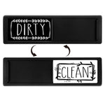 Magnete per lavastoviglie Clean Dirty Sign Magnete da frigorifero a doppia faccia, Silver-Blue Gray, Black-Blue Gray, Silver-Black and White, Black-Black and White, Silver- Cat Claw), Turkish, Black Cat Claw, Black Love, Silver Love, Silver Gray White ...