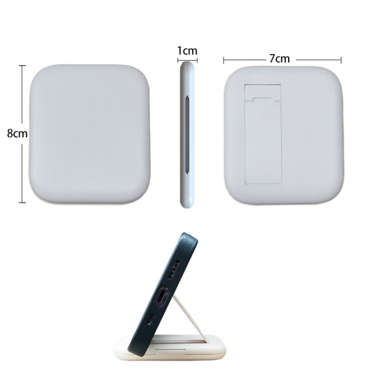 Kit cavo di ricarica per adattatore USB multifunzione HE-C098 con specchio per il trucco e supporto per telefono, HE-C098 Black, HE-C098 White