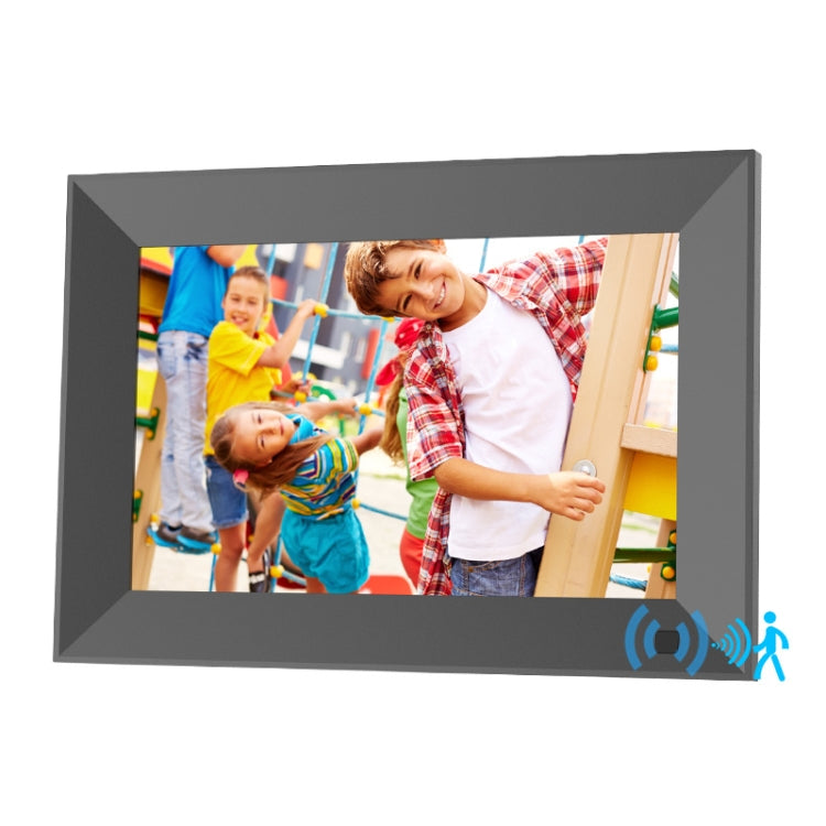 Cornice per foto elettronica con calendario da 8 pollici Smart Touch con funzione di sensore umano, spina americana, 8-Inch