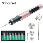E108 38 pz/set portatile 2.35 MM Chuck Mini penna trapano elettrico