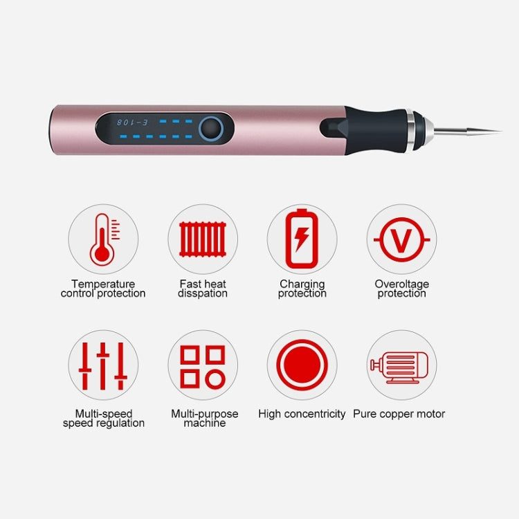E108 38 pz/set portatile 2.35 MM Chuck Mini penna trapano elettrico