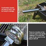Aggiornamento con cestello per barbecue in acciaio inossidabile con gabbia per barbecue, 30cm+Handle 18cm