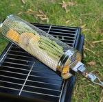 Aggiornamento con cestello per barbecue in acciaio inossidabile con gabbia per barbecue, 30cm+Handle 18cm