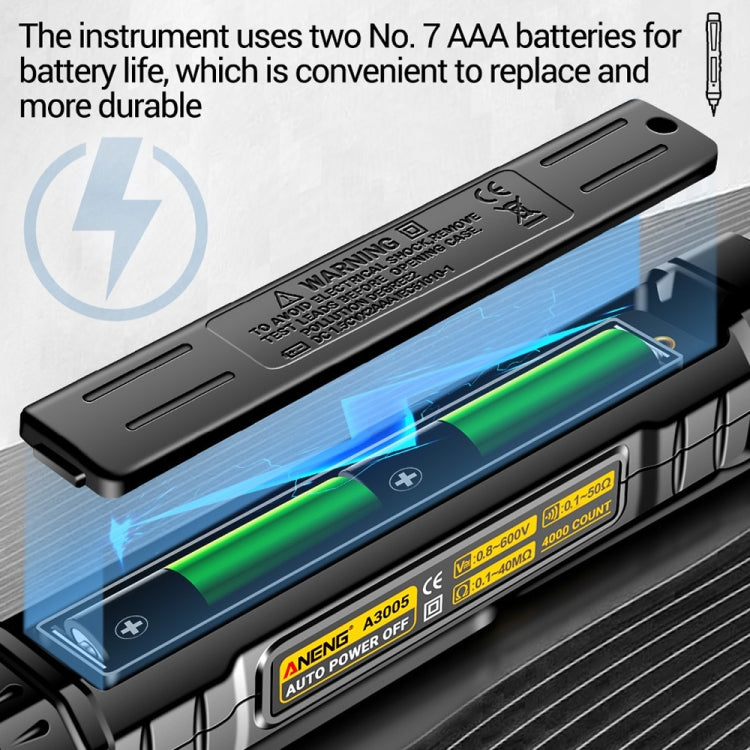 Penna per test di induzione per elettricisti Misuratore universale digitale ad alta precisione anti-combustione completamente intelligente, ANENG A3005, ANENG A3005A, ANENG A3005B