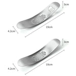 WGKT0089 430 Smerigliatrice manuale per aglio a forma di barca in acciaio inossidabile Utensili da cucina Gadget da cucina, Garlic Grinder(Style 1), Garlic Grinder(Style 2)