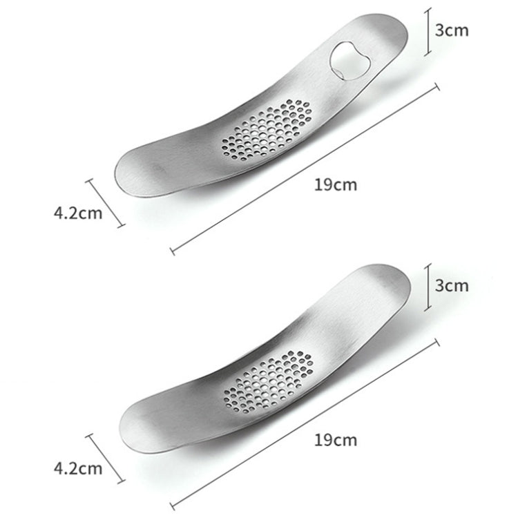 WGKT0089 430 Smerigliatrice manuale per aglio a forma di barca in acciaio inossidabile Utensili da cucina Gadget da cucina, Garlic Grinder(Style 1), Garlic Grinder(Style 2)
