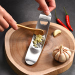 WGKT0089 430 Smerigliatrice manuale per aglio a forma di barca in acciaio inossidabile Utensili da cucina Gadget da cucina, Garlic Grinder(Style 1), Garlic Grinder(Style 2)