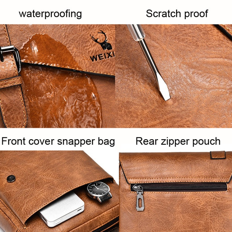 WEIXIER D266 Retro Crossbody Borsa a tracolla di grande capacità Borsa a tracolla Tot Zaino