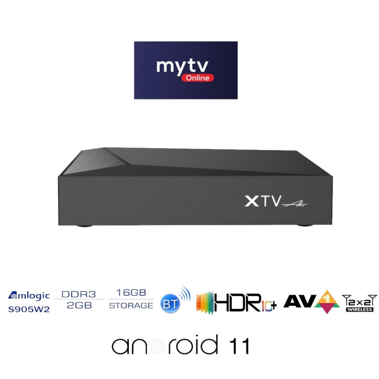 XTV Air Mini HD 4K Android TV Box Network Set-Top Box Amlogic S905w2 Quad Core, EU Plug, US Plug, AU Plug, UK Plug