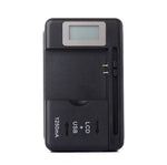 Caricabatteria universale per telefono cellulare SS-5 con uscita USB e display LCD, spina americana, 600A/1250mA