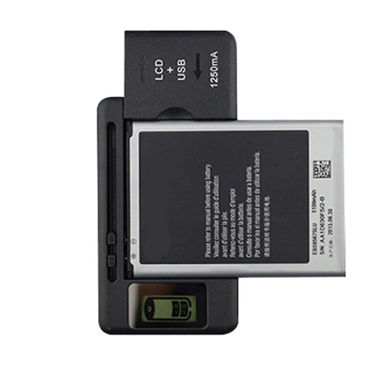 Caricabatteria universale per telefono cellulare SS-5 con uscita USB e display LCD, spina americana, 600A/1250mA
