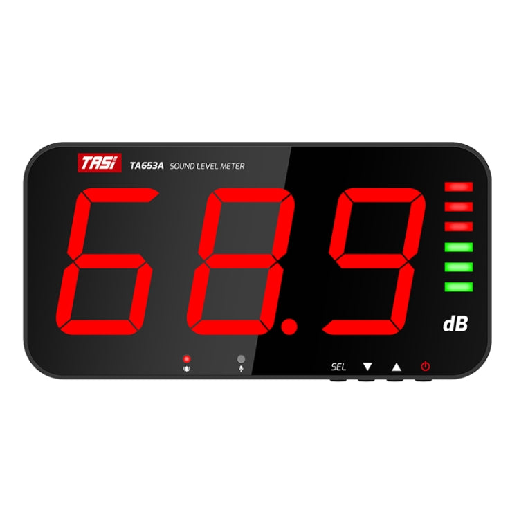 Rilevatore di decibel da parete con schermo LED 4"