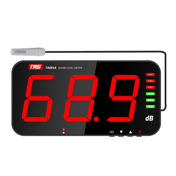 Rilevatore di decibel da parete con schermo LED 4"