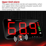 Rilevatore di decibel da parete con schermo LED 4"