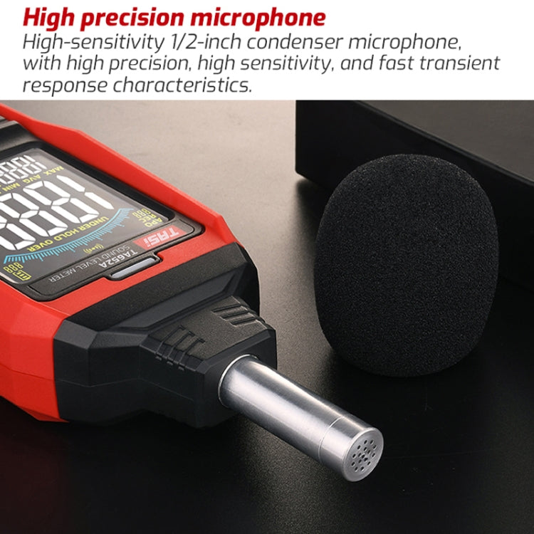 Misuratore di rumore decibel TA652A 30-130 dB
