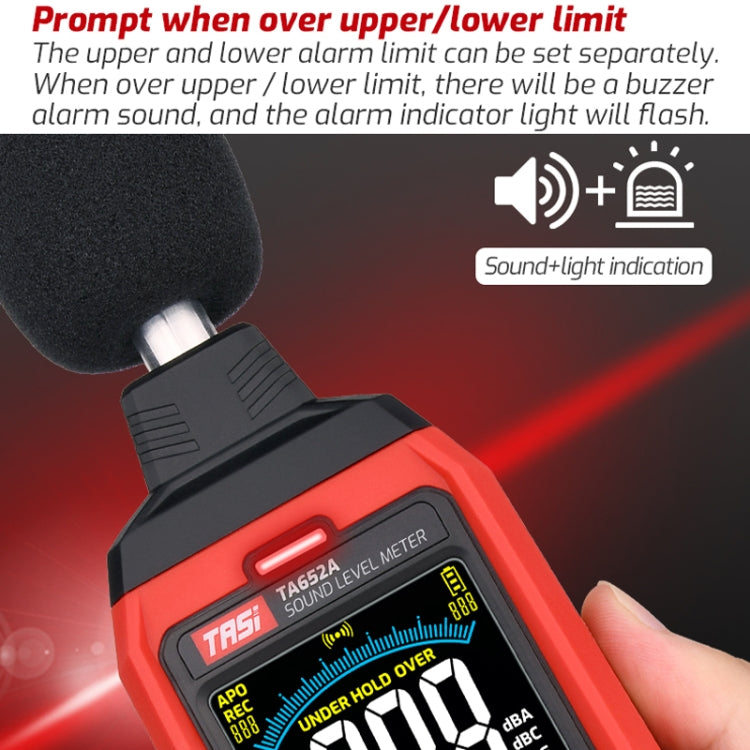Misuratore di rumore decibel TA652A 30-130 dB