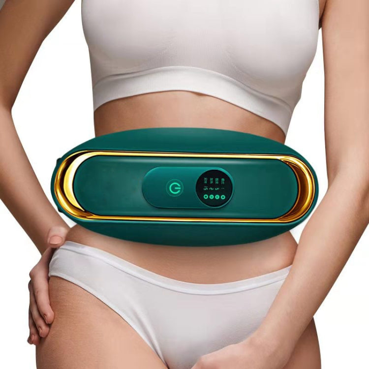 Massaggio addominale intelligente Cintura per impacchi caldi Massaggiatore del periodo mestruale per ragazze, Far Infrared Green, Far Infrared  White
