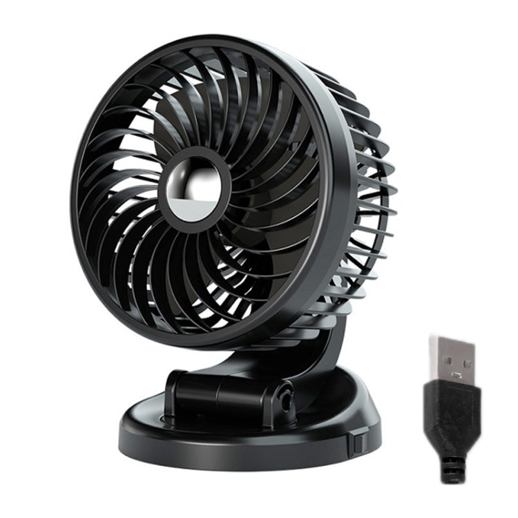 F612 Ventola silenziosa per giradischi girevole per auto da 5 W
