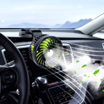 F612 Ventola silenziosa per giradischi girevole per auto da 5 W