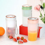 LGZ-1 500ml 50W 4 lame Spremiagrumi portatile elettrico Estrattore di succo ricaricabile, LGZ-1 (White), LGZ-1 (Green), LGZ-1 (Pink)