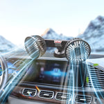 F4206 Ventilatore USB per auto a doppia testa con ventosa, F4206