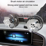 F4206 Ventilatore USB per auto a doppia testa con ventosa, F4206