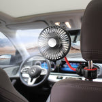 F508 Sedile posteriore per auto Ventola per tubo flessibile USB regolabile per la velocità dell'aria, F508
