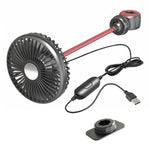 F508 Sedile posteriore per auto Ventola per tubo flessibile USB regolabile per la velocità dell'aria, F508