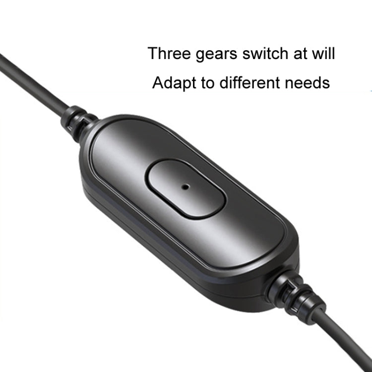 F508 Sedile posteriore per auto Ventola per tubo flessibile USB regolabile per la velocità dell'aria, F508