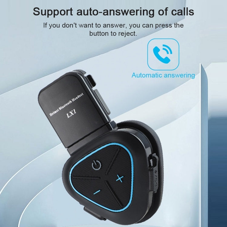 Auricolare Bluetooth 5.3 impermeabile per casco moto LX1