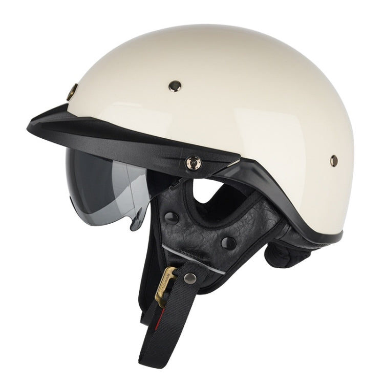 Casco mezzo casco regolabile SOMAN con specchio interno