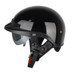 Casco mezzo casco regolabile SOMAN con specchio interno