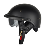 Casco mezzo casco regolabile SOMAN con specchio interno